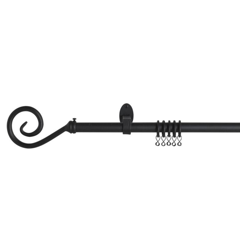 Natia Scroll End Extendable Metal Curtain Pole