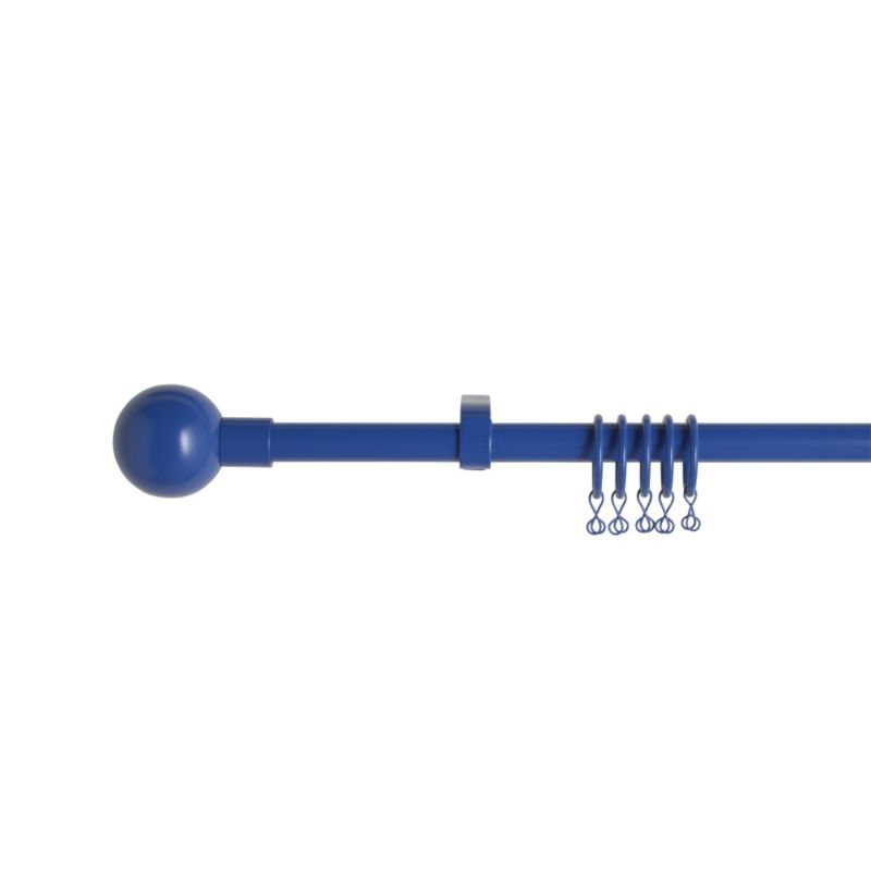 Metal 120-210cm Kids Mikio Ball Blue Curtain Pole