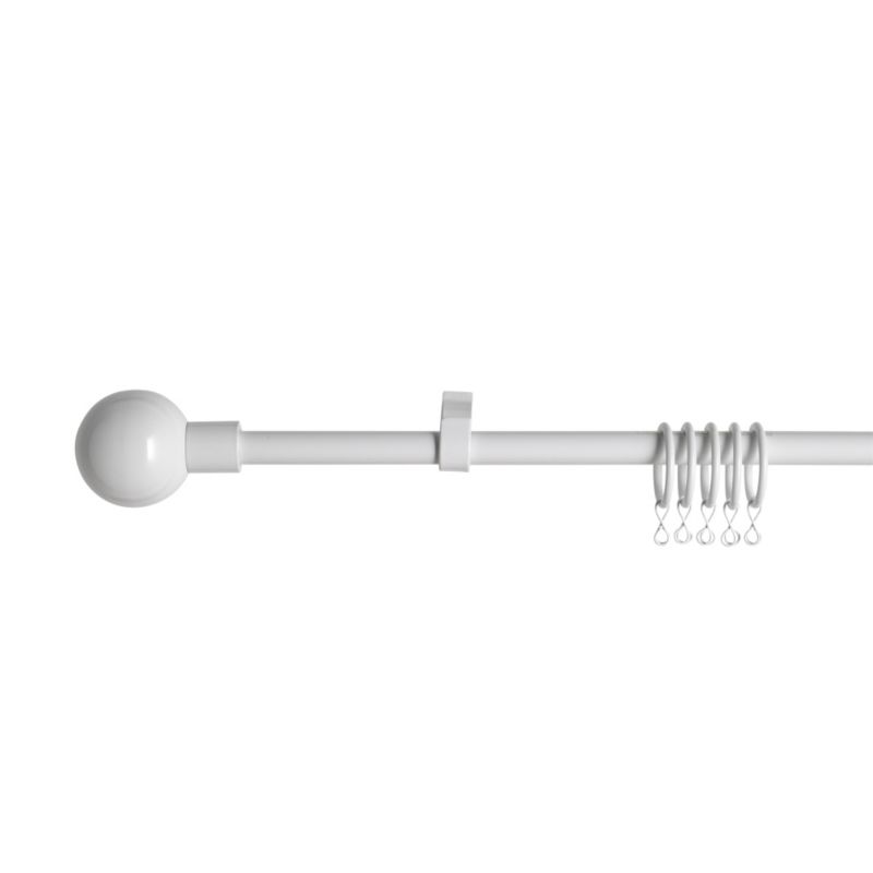 Mikio Ball End Extendable Metal Curtain Pole Set