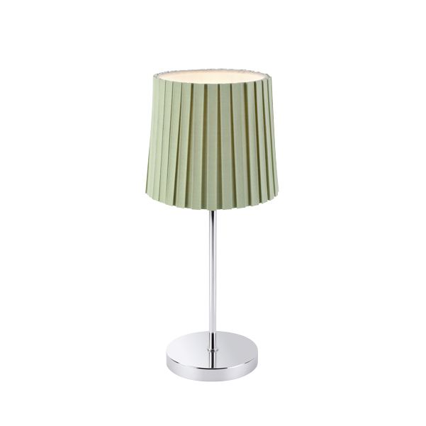 Colours Jenny Apple Green Pleated Table Lamp
