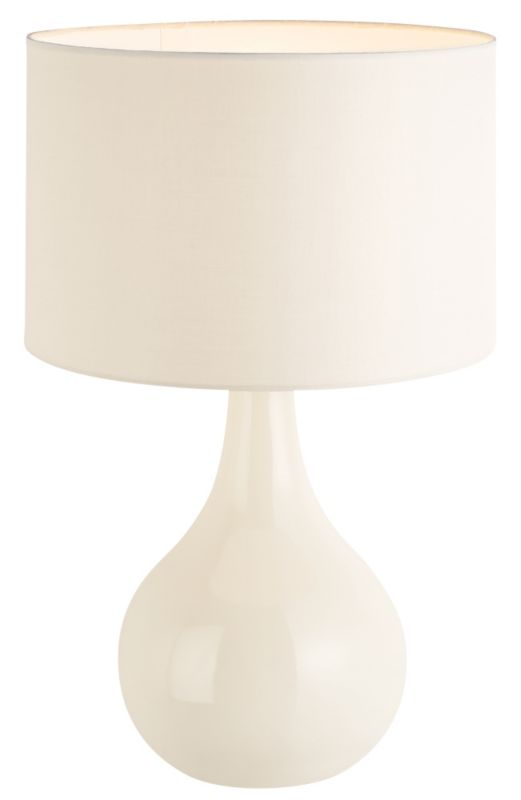 Colours by B&Q Portia Large Ceramic Lamp Cream