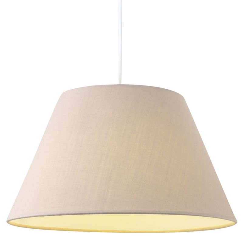 Colours by B&Q Eos Small Tapered Drum Shade Taupe