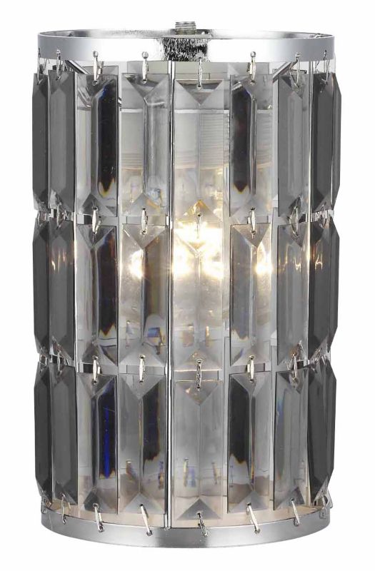 Lunare Acrylic Chrome Effect Beaded Light Shade