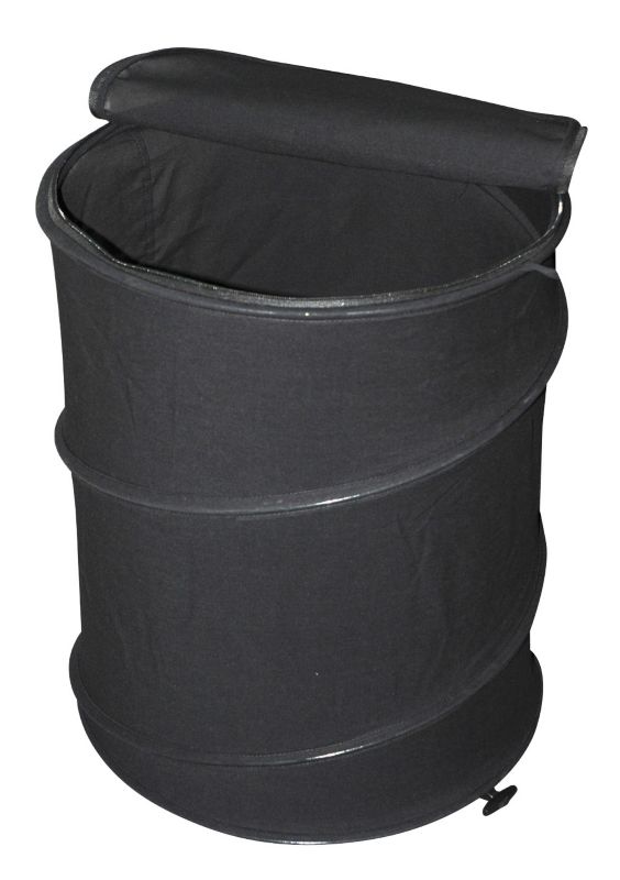 Pop Up Canvas Laundry Bin Black