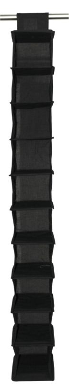 10 Shelf Hanging Shoe Storage Black