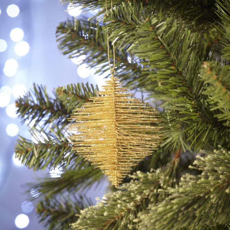 3D Glittered Fir Cone Decoration