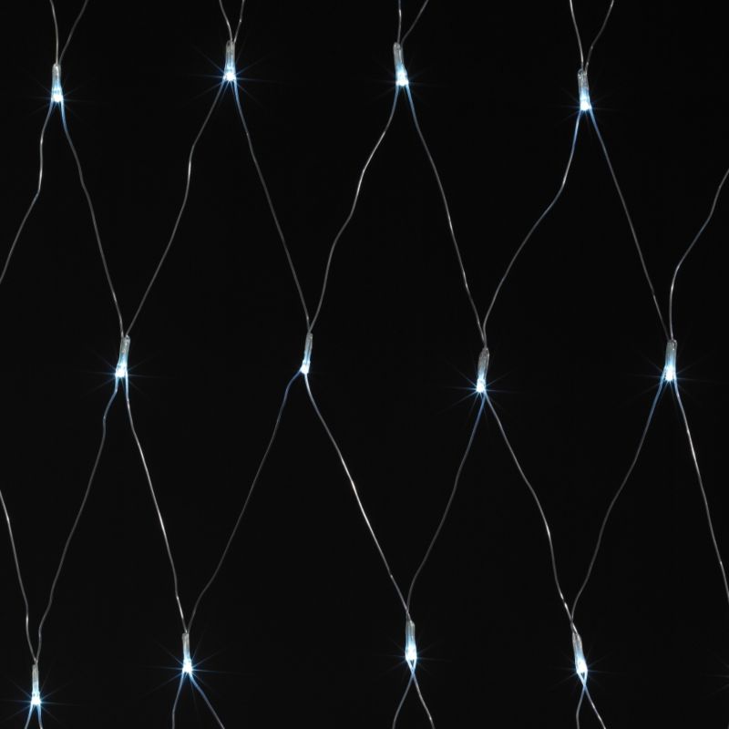 150 Multi Function White Curtain Lights