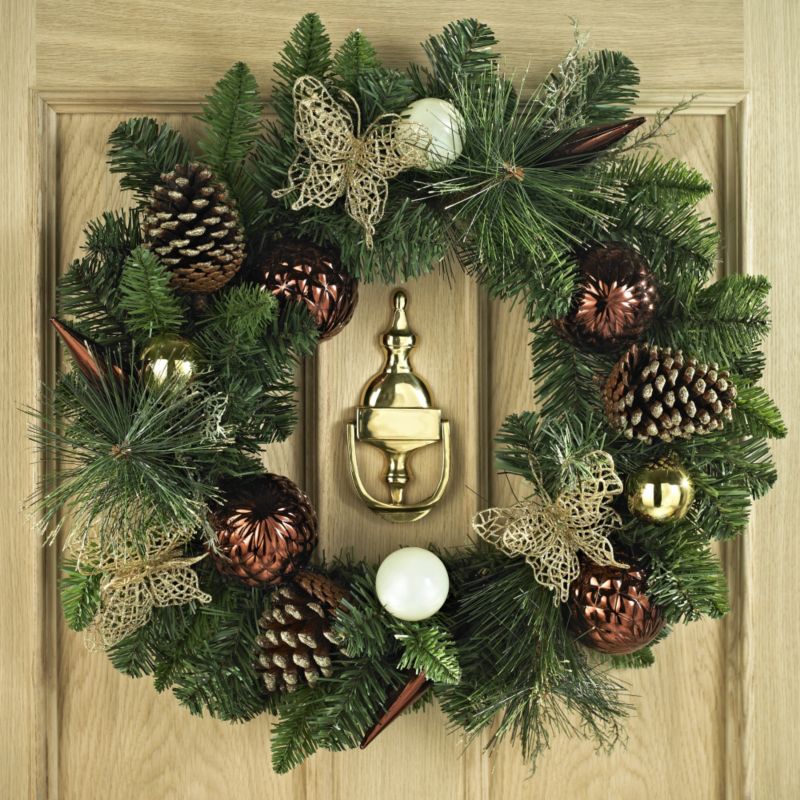 Gold Effect Butterfly Wreath