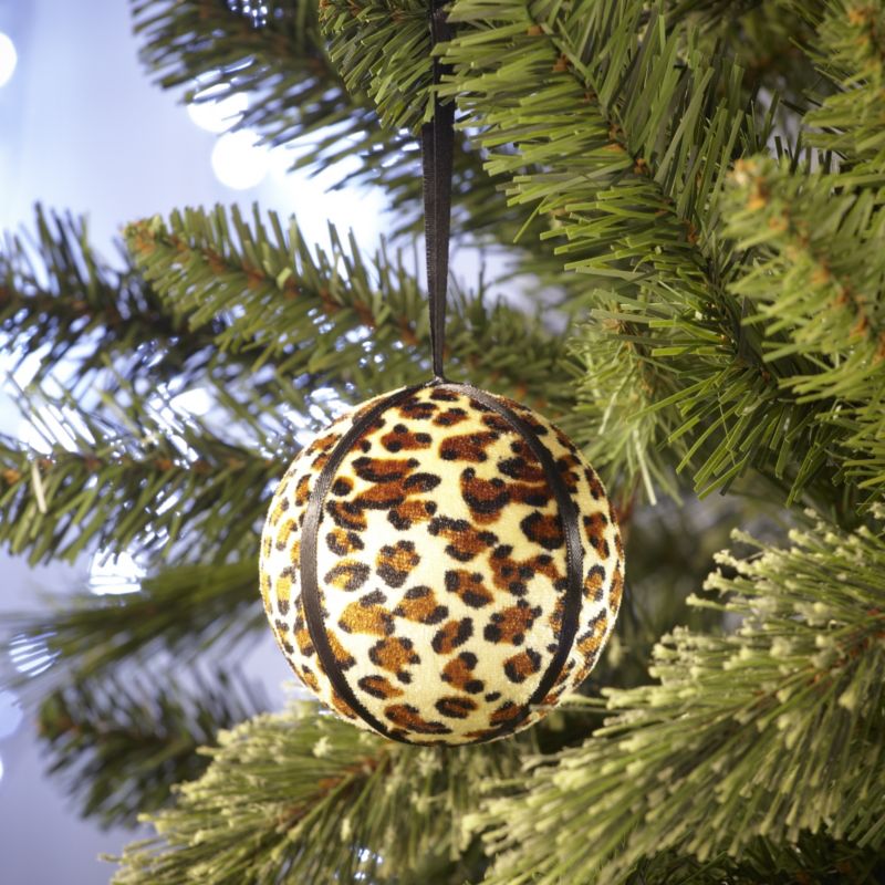 80mm Animal Print Bauble