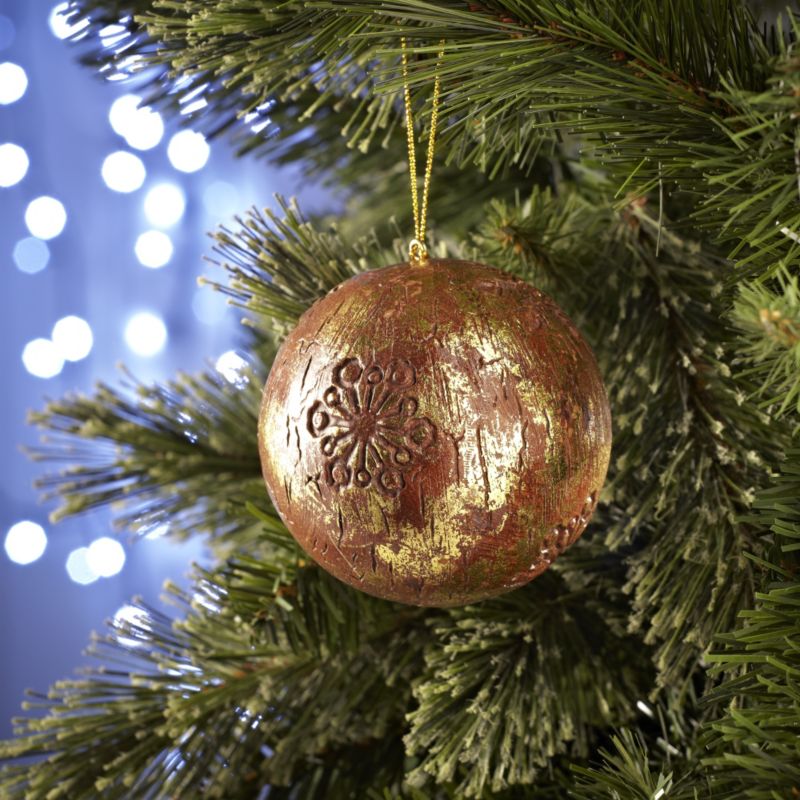 80mm Snowflake Pattern Bauble