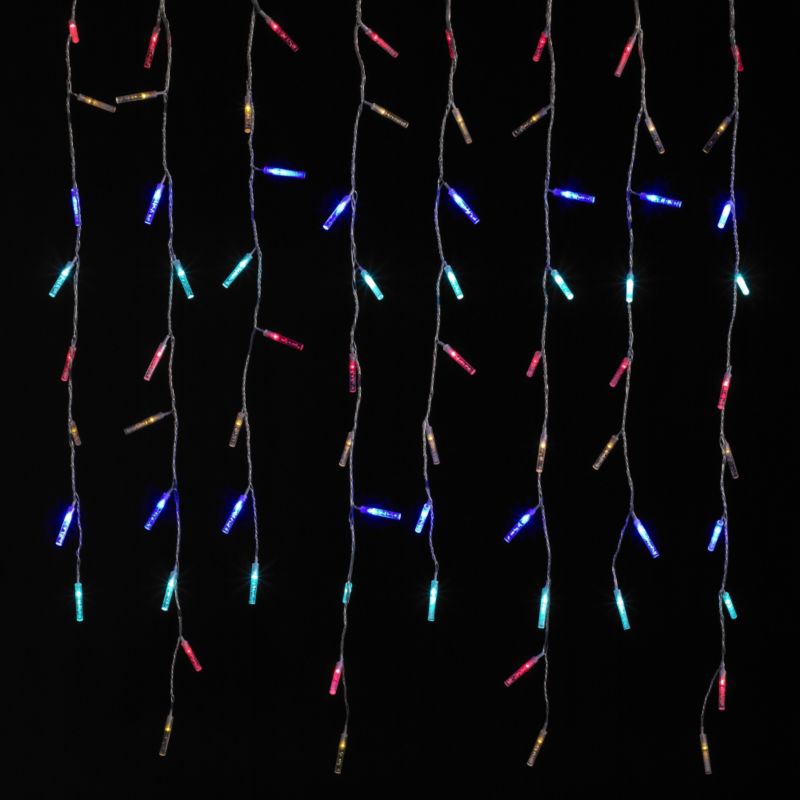 72 Multi Function Multicolour Curtain Lights