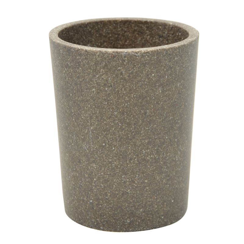 Cooke and Lewis Stone Effect Toothbrush Holder Brown