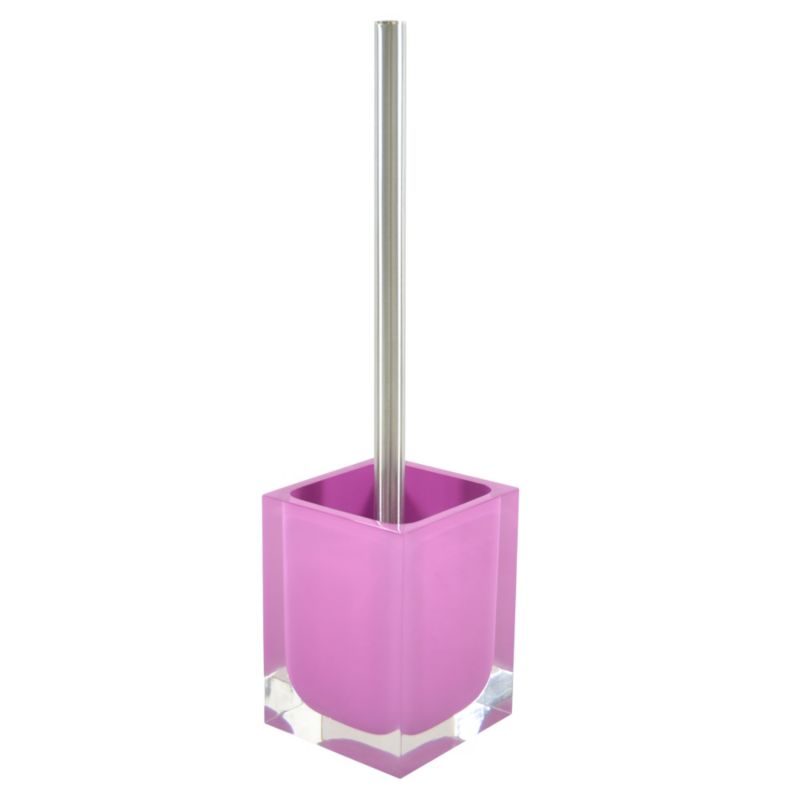 Cooke & Lewis Block Toilet Brush Holder Pink