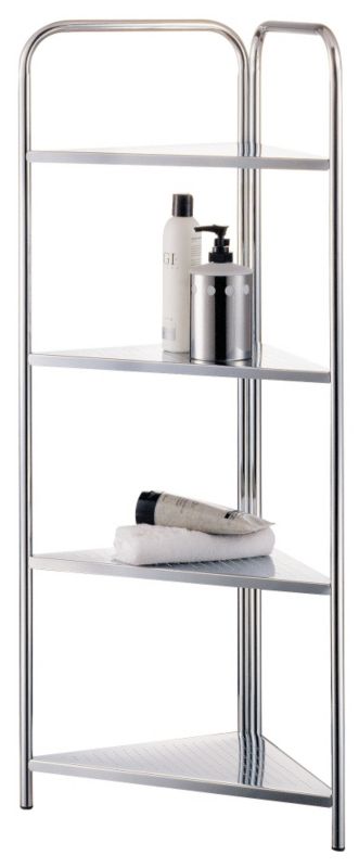 Cooke & Lewis Ank 4 Tier Freestanding Metal Corner Shelf