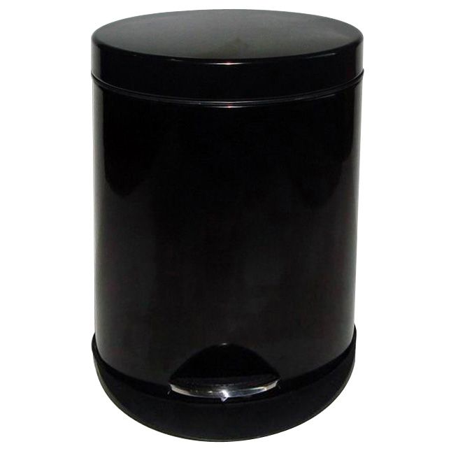 Cooke & Lewis Oval 5L Bin Black