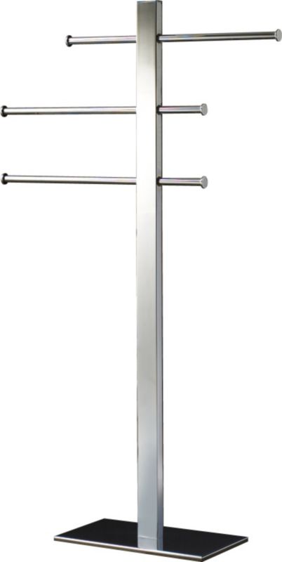 Cooke amp Lewis Bridge Freestanding 3 Sliding Arm Towel Rail