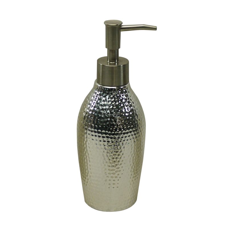 Cooke and Lewis Dimpled Effect Ceramic Soap Dispenser Silver