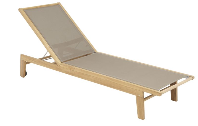 Blooma Brugge Wooden Sunlounger