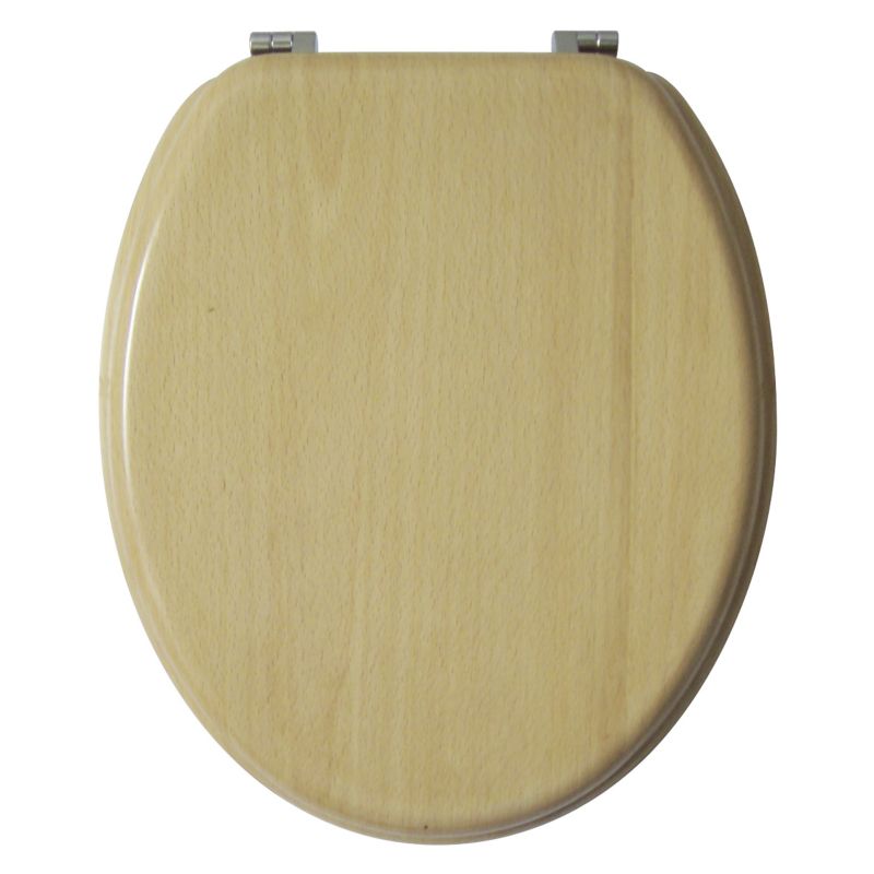 Cooke and Lewis Beech Veneer Moulded Toilet Seat