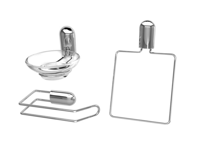 BampQ 3 Piece Bathroom Accessory Pack