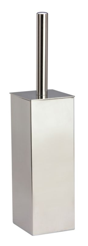 Cooke & Lewis Metallic Square Toilet Brush Holder