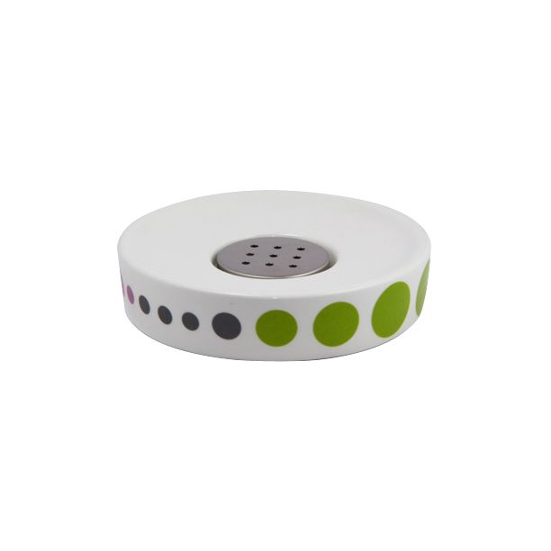Cooke and Lewis Spot Ceramic Soap Dish Multi
