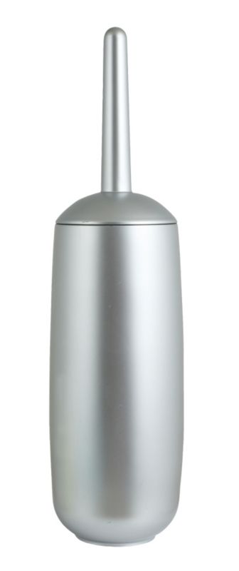 Cooke & Lewis Acrylic Toilet Brush Holder Silver Effect