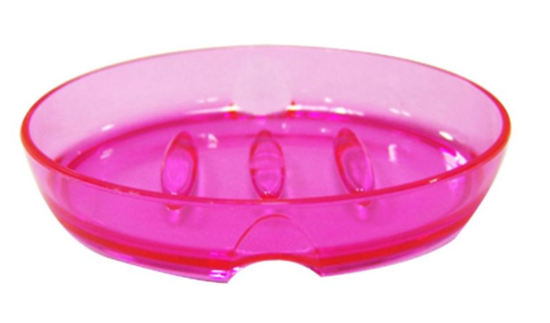 Cooke and Lewis Acrylic Soap Dish Pink