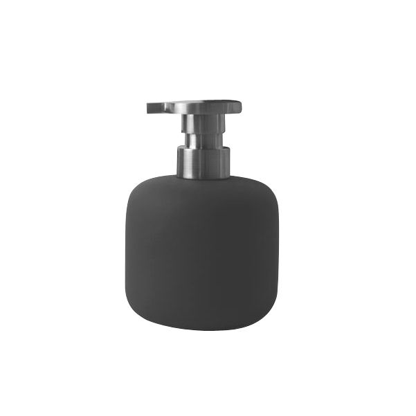 Cooke and Lewis Urubu Soft Touch Round Soap Dispenser Grey