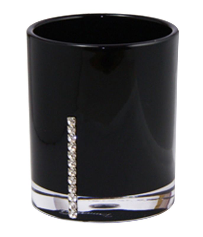Cooke and Lewis Diamante Acrylic Toothbrush Holder Black