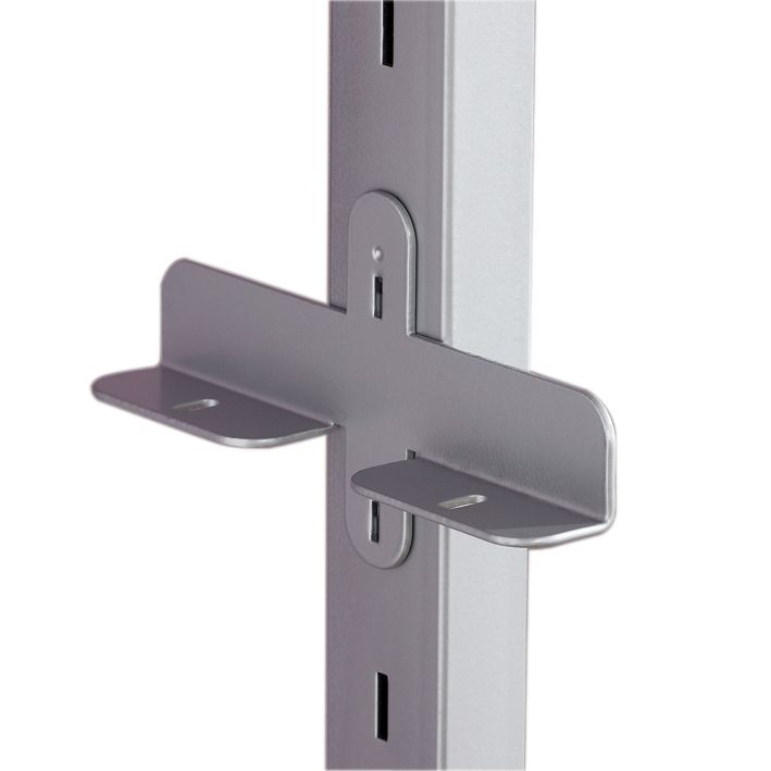 Drawer Brackets Silver Effect Set of 2