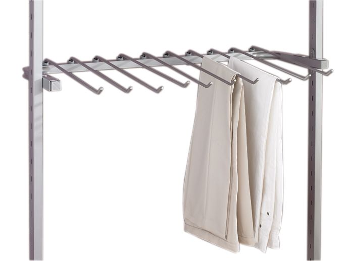Trouser Rack Silver Effect