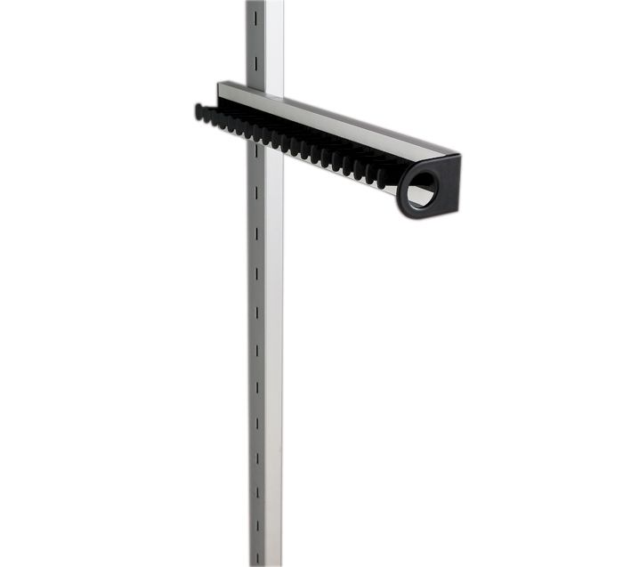 Sliding Tie Rack Silver Effect