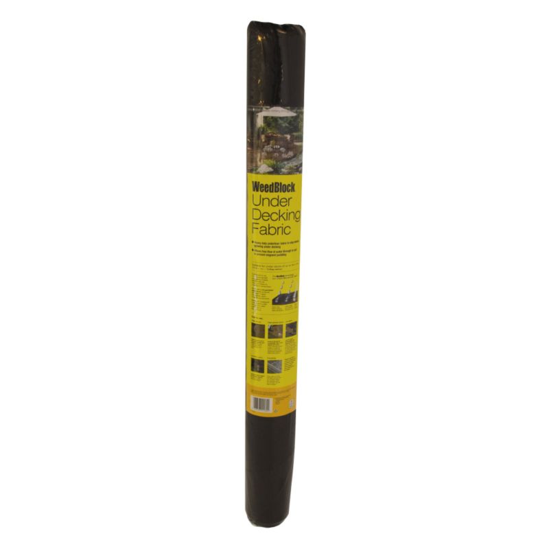 Weedblock Under Decking Fabric For Decks Up To 3m X 4m Black from the Garden Paving Supplies