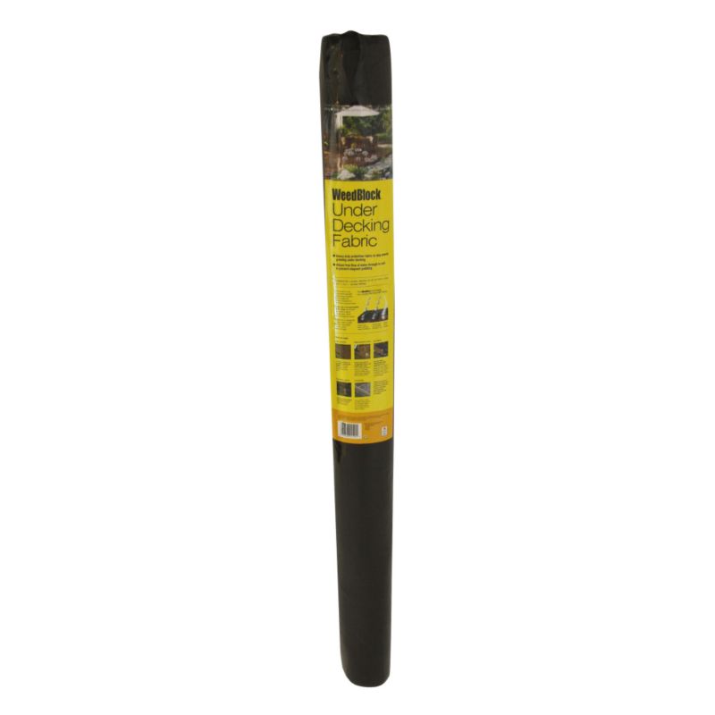 Weedblock Under Decking Fabric For Decks Up To 4m X 5m Black from the Garden Paving Supplies