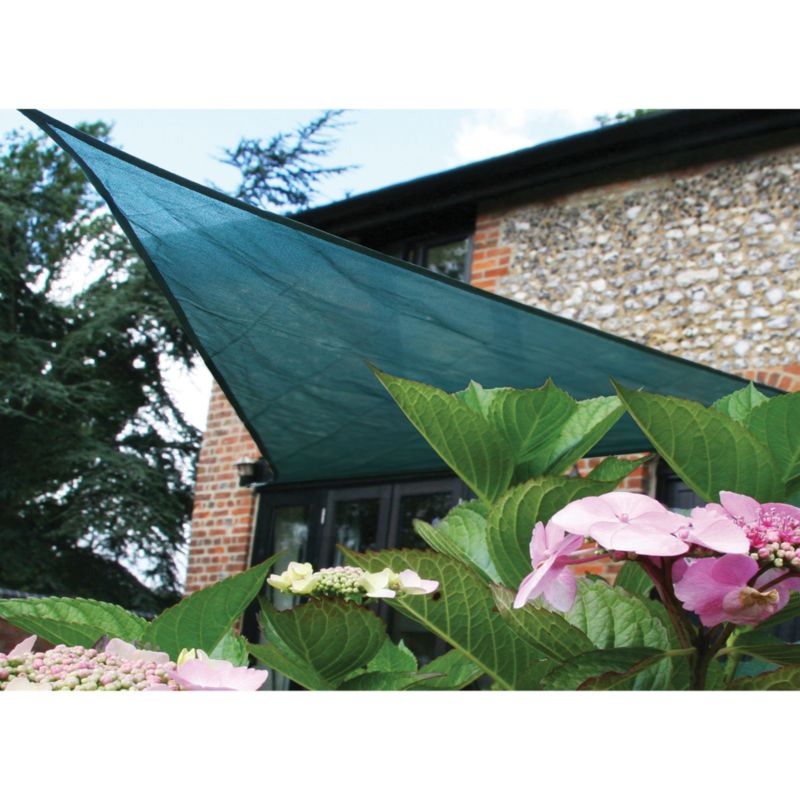 Easy Gardener Beige 3.6M Triangular Sunsail Sunshade