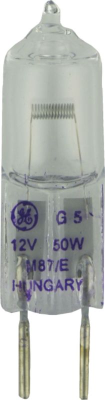 GE Halogen Capsule Lightbulb 27104 Clear 2 Pack 50w