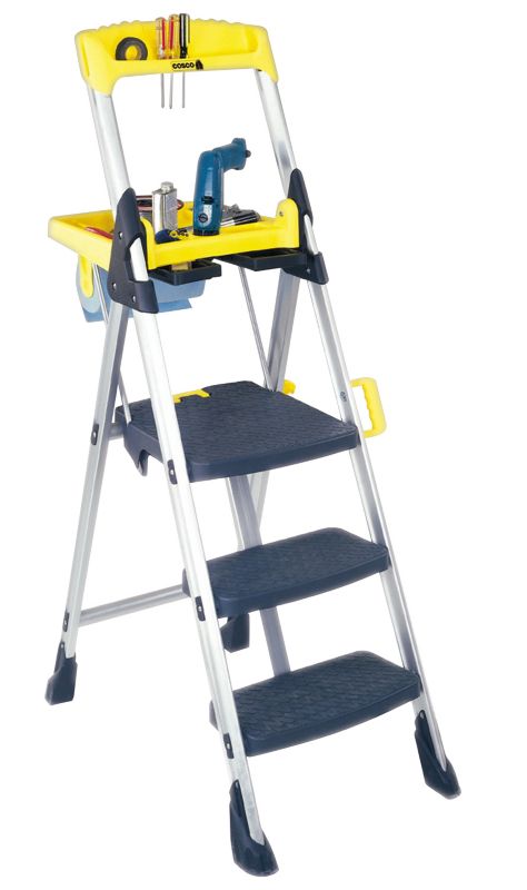 World's Greatest 3 Tread Stepladder 11-001AGY1B Top tread height: 770mm