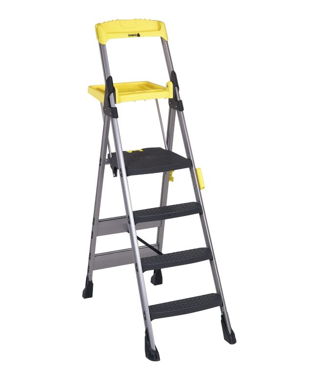 Cosco World39s Greatest 4 Tread Stepladder tool shelf H101m