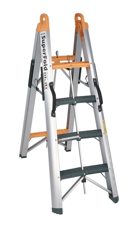 World's Greatest 3 Step Superfold Folding Stepladder 11-680AGO1 Top tread height: 770mm