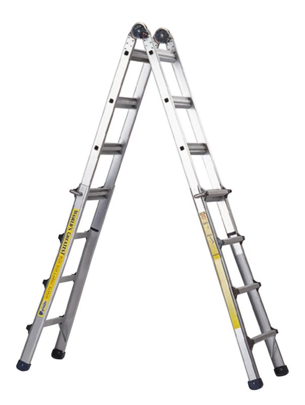 World's Greatest 4 in 1 Telescopic Multi-Position Ladder 20E 17T 1ASB Max extended length: 4.4m