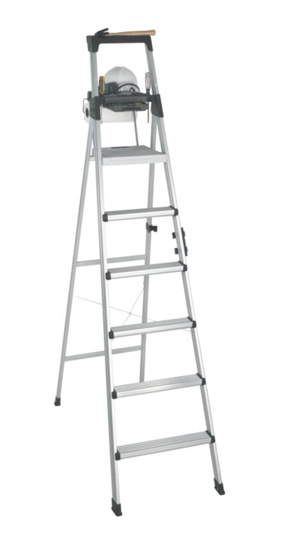 World's Greatest 6 Tread Premium Stepladder 20-EN8ALMB Top tread height: 1655mm