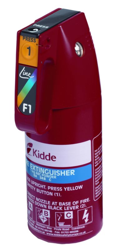 Kidde Easi Action Fire Extinguisher KSF1GM Red 1kg