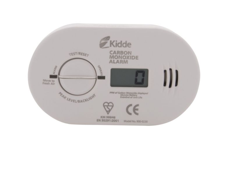 Battery Powered Carbon Monoxide Alarm Digital Display