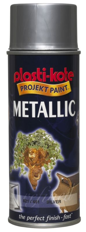 Plasti kote Metallic Spray Silver Effect 400ml