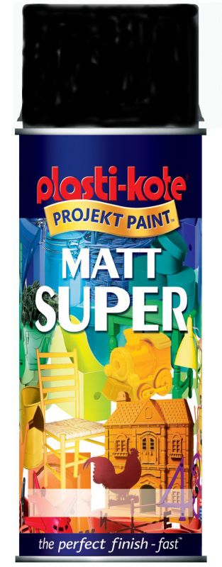 Plasti kote Super Spray Matt Black 400ml