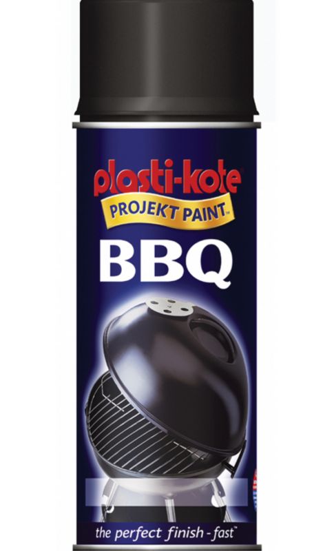 Plasti kote Bar B Que Spray Black 400ml
