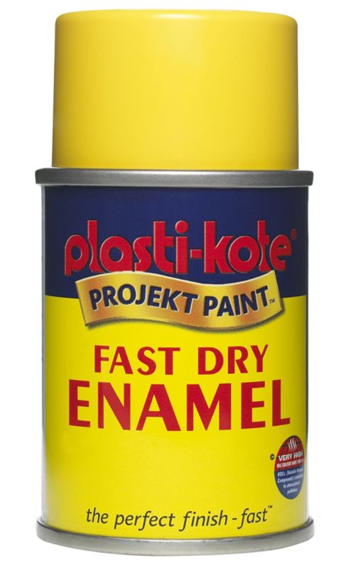 Plasti kote Fast Dry Enamel Aerosol Buttercup Yellow 100ml