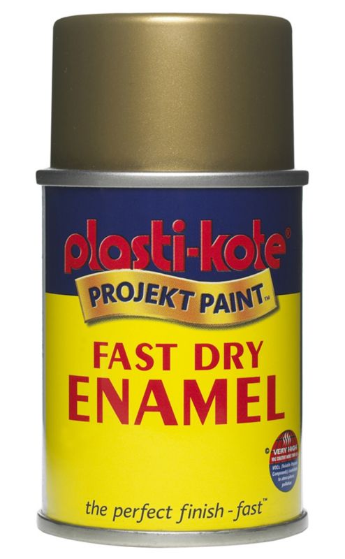 Plasti-kote Fast Dry Enamel Aerosol Brass Effect 100ml