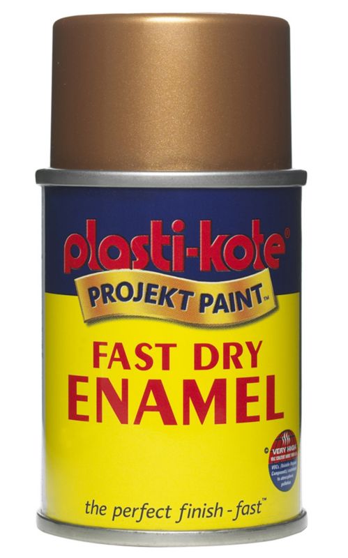 Plasti kote Fast Dry Enamel Aerosol Antique Gold Effect 100ml